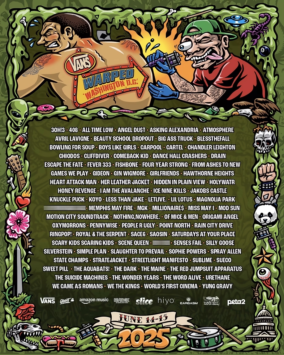 Warped Tour 2025 Lineup Revealed