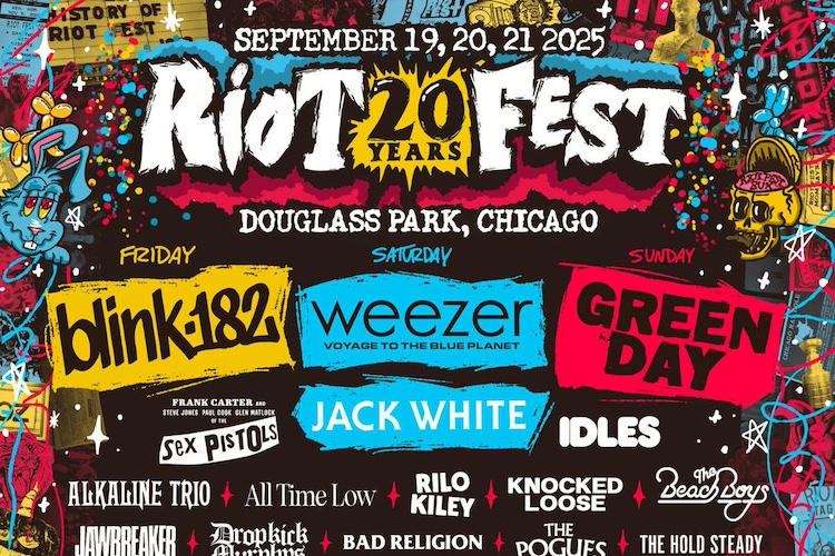 Riot Fest Announce 2025 Lineup Featuring Blink-182, Weezer, Green