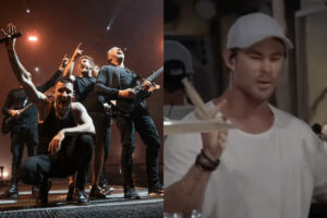 WATCH: Parkway Drive Give Drum Lessons To Actor Chris Hemsworth As Part Of Disney+ Series