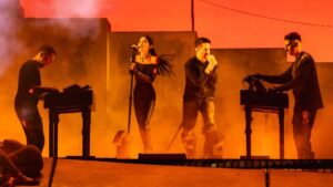 WATCH: Nine Inch Nails &amp; Boys Noize's  Crushing Performance Of 'Heresy' At Coachella