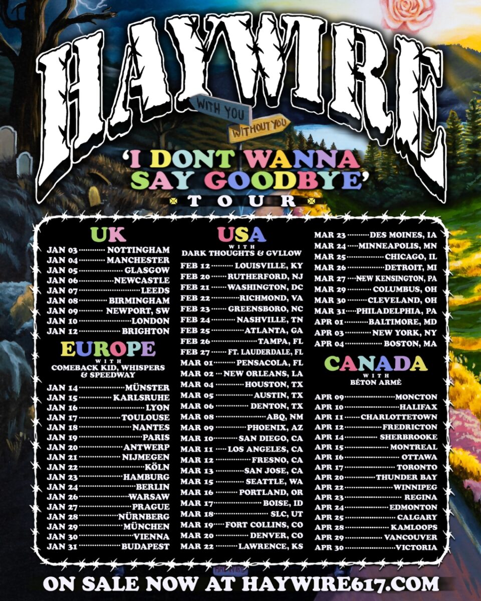 Haywire Announce Extensive UK, EU, US & Canada Headline Tour
