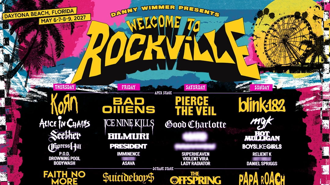 Welcome To Rockville: Bad Omens, Pierce The Veil, blink-182 & Korn To Headline In 2027
